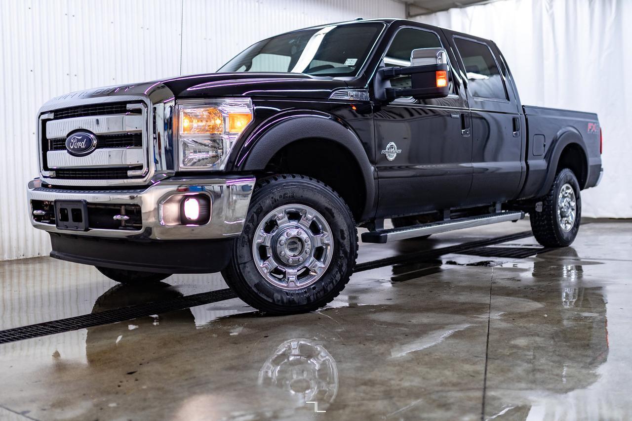 2016 Ford F-350 4x4 Crew Cab Lariat FX4 Diesel Leather Roof Nav Red Deer AB