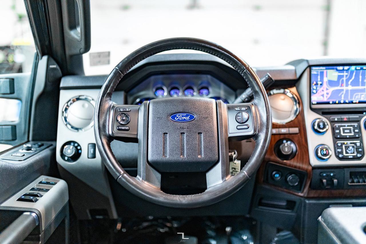 2016 Ford F-350 4x4 Crew Cab Lariat FX4 Diesel Leather Roof Nav Red Deer AB