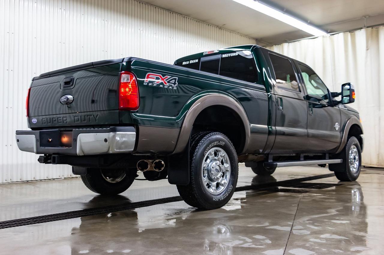 2016 Ford F-350 4x4 Crew Cab Lariat FX4 Diesel Leather Roof Nav Red Deer AB