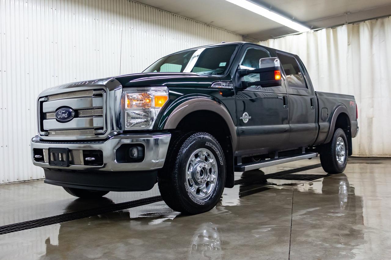 2016 Ford F-350 4x4 Crew Cab Lariat FX4 Diesel Leather Roof Nav Red Deer AB