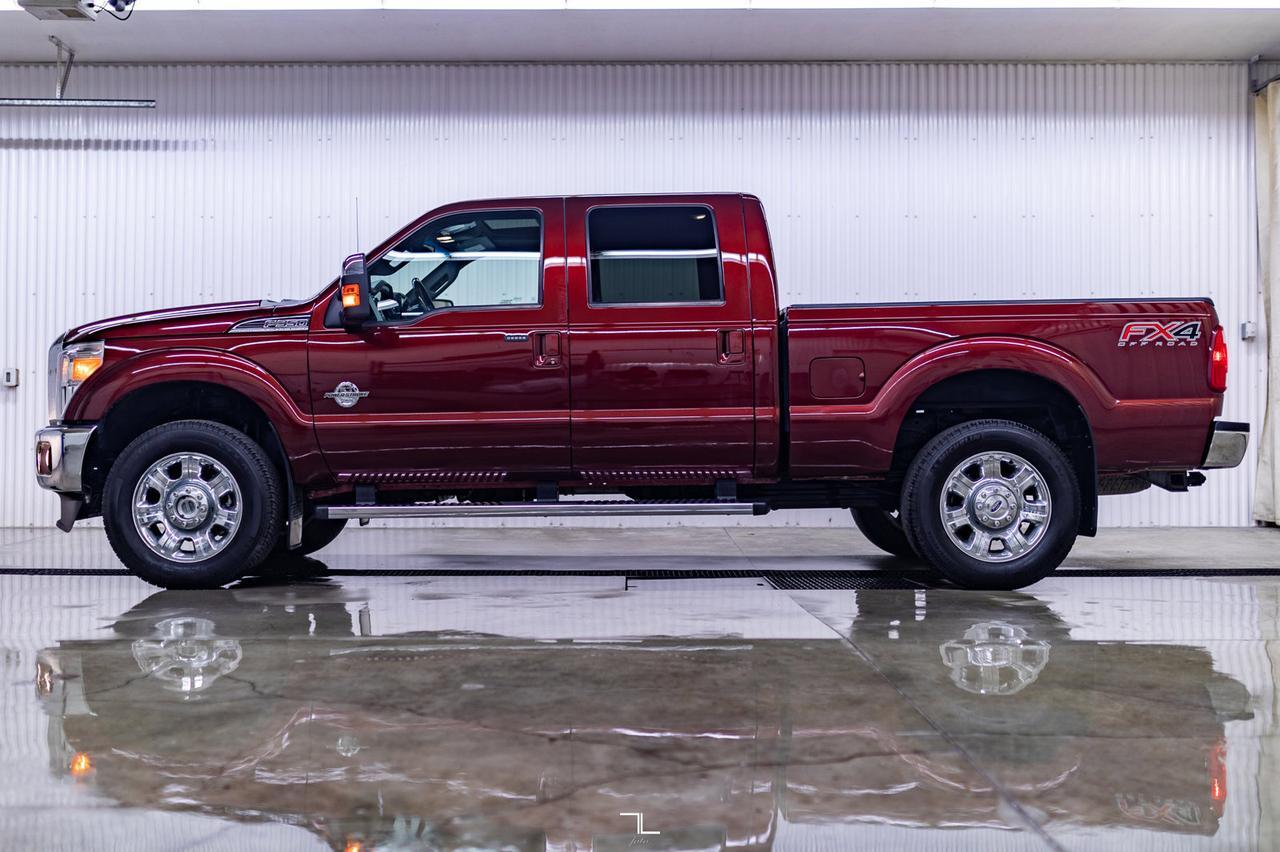 2016 Ford F-350 4x4 Crew Cab Lariat FX4 Diesel Leather Roof Nav Red Deer AB