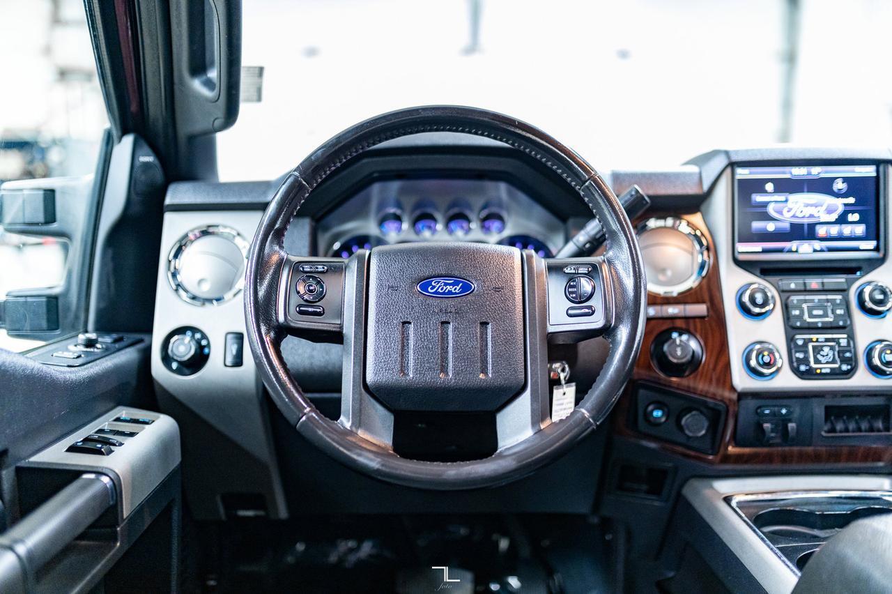 2016 Ford F-350 4x4 Crew Cab Lariat FX4 Diesel Leather Roof Nav Red Deer AB