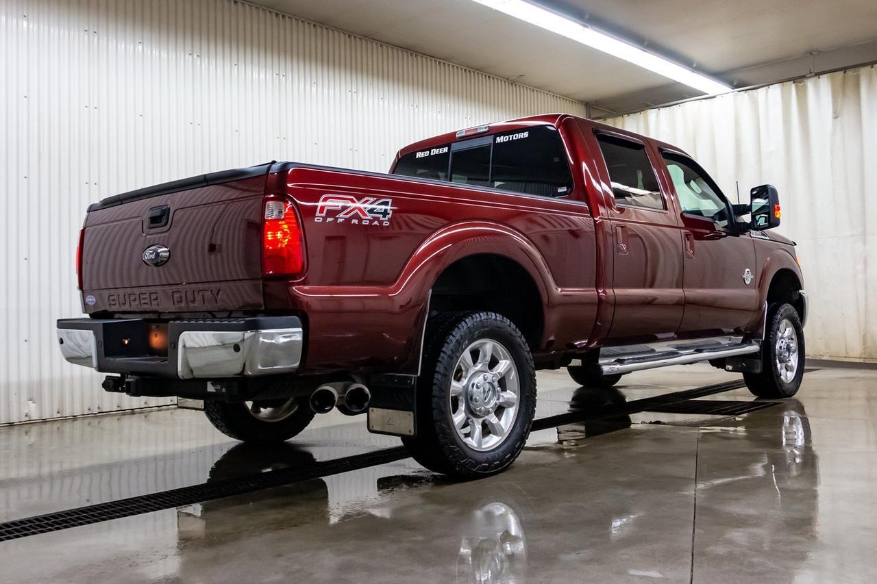 2016 Ford F-350 4x4 Crew Cab Lariat FX4 Diesel Leather Roof Nav Red Deer AB