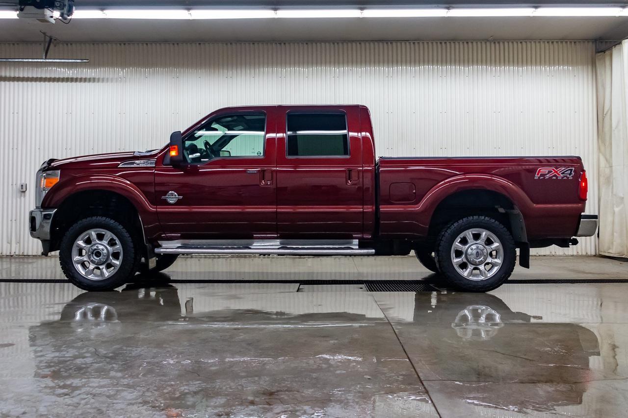 2016 Ford F-350 4x4 Crew Cab Lariat FX4 Diesel Leather Roof Nav Red Deer AB