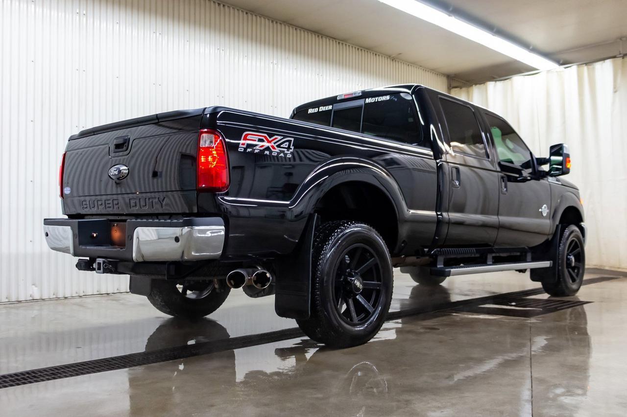 2016 Ford F-350 4x4 Crew Cab Lariat FX4 Diesel Leather Roof Nav Red Deer AB