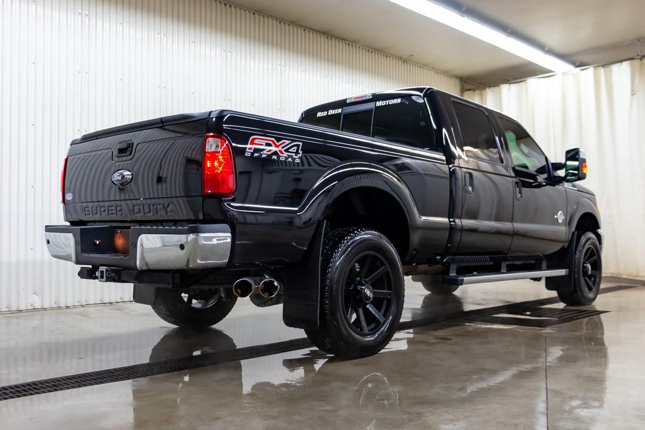 2016 Ford F-350 4x4 Crew Cab Lariat FX4 Diesel Leather Roof Nav Red Deer AB