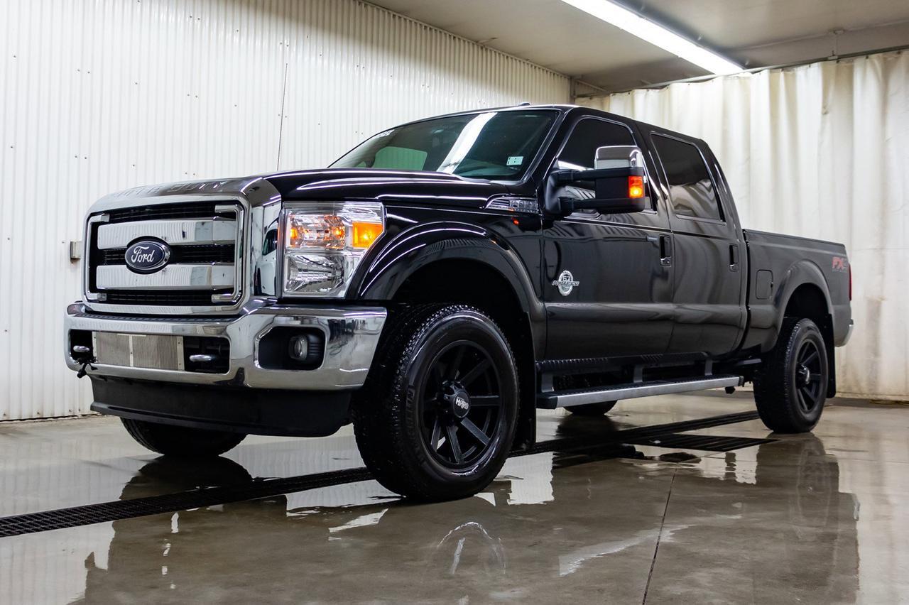 2016 Ford F-350 4x4 Crew Cab Lariat FX4 Diesel Leather Roof Nav Red Deer AB