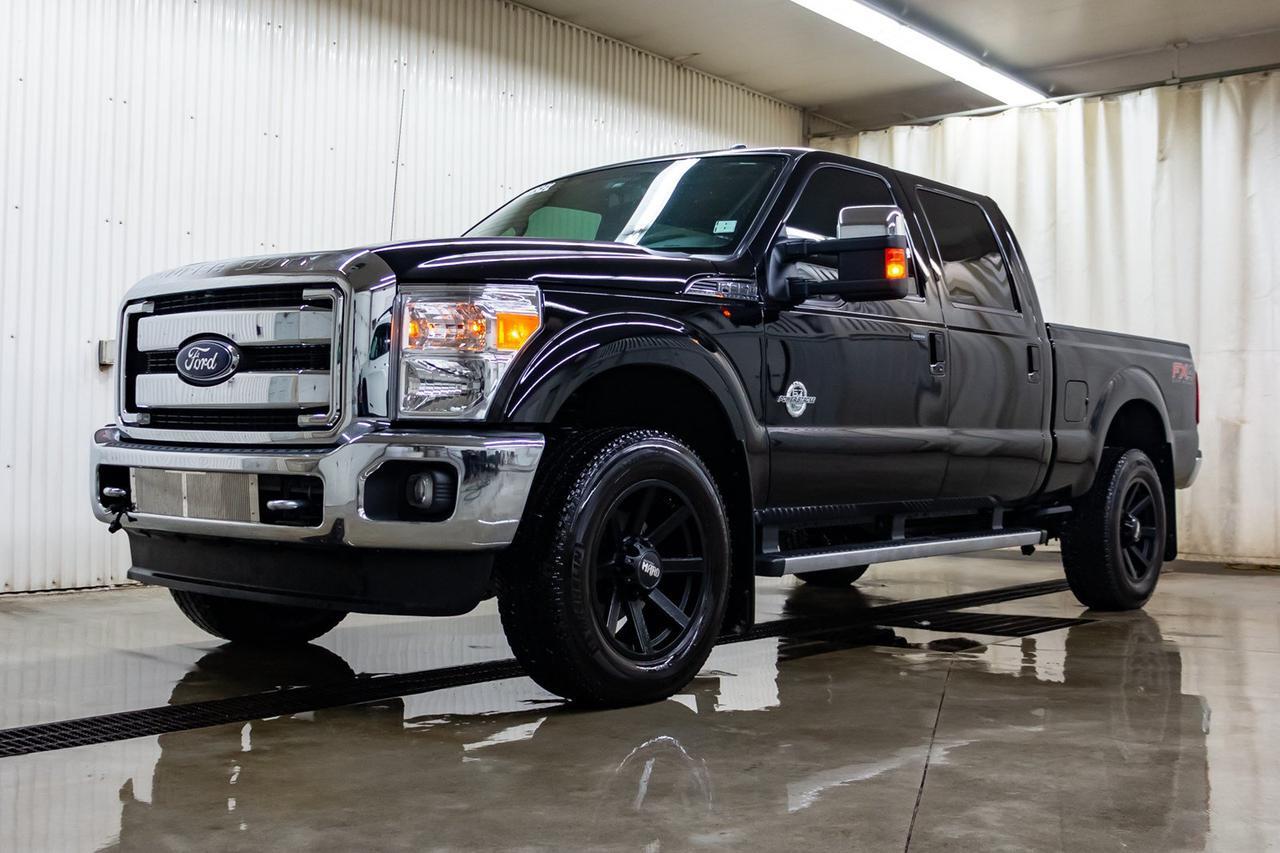 2016 Ford F-350 4x4 Crew Cab Lariat FX4 Diesel Leather Roof Nav Red Deer AB