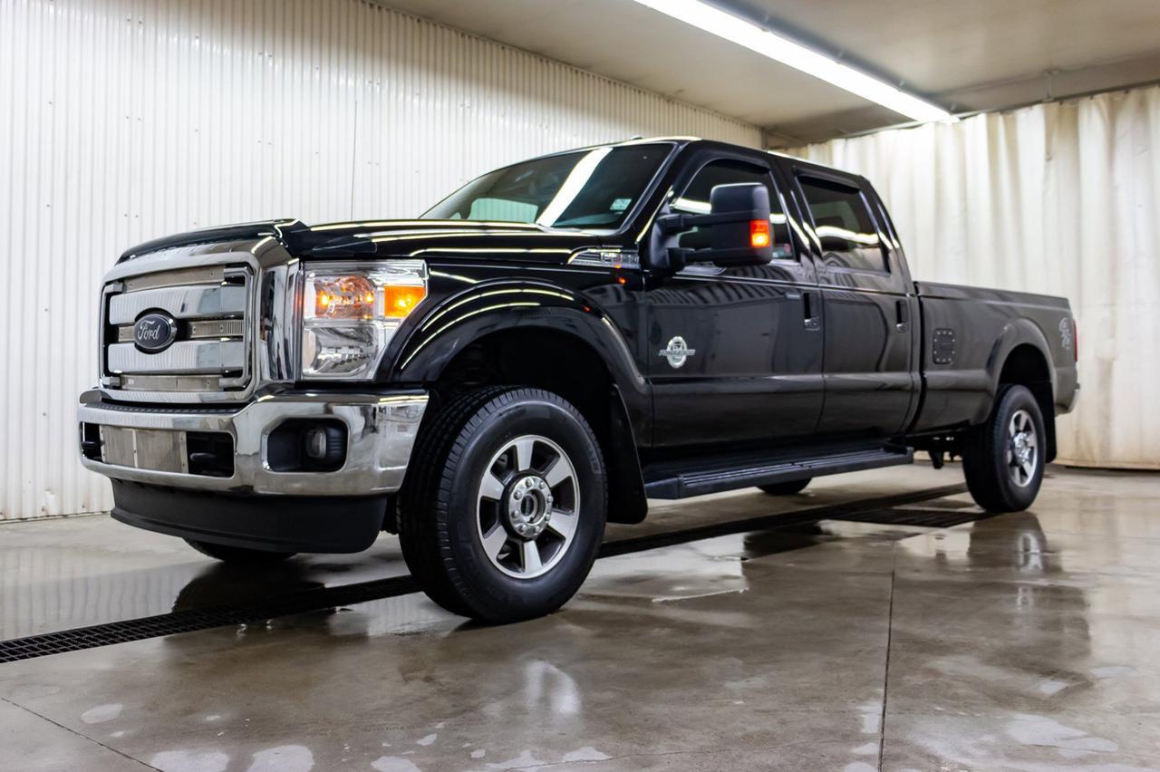 2016 Ford F-350 4x4 Crew Cab Lariat Longbox Diesel Leather Nav BCam Red Deer AB