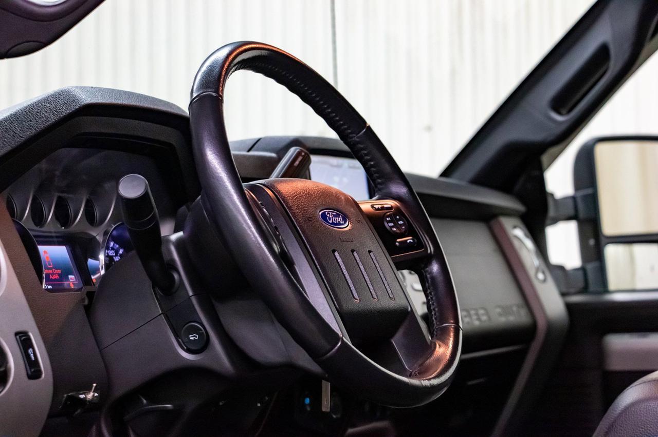 2016 Ford F-350 4x4 Crew Cab Lariat Longbox Diesel Leather Nav BCam Red Deer AB