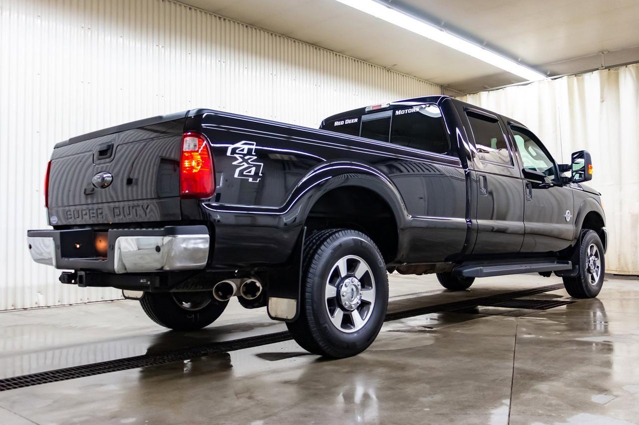 2016 Ford F-350 4x4 Crew Cab Lariat Longbox Diesel Leather Nav BCam Red Deer AB