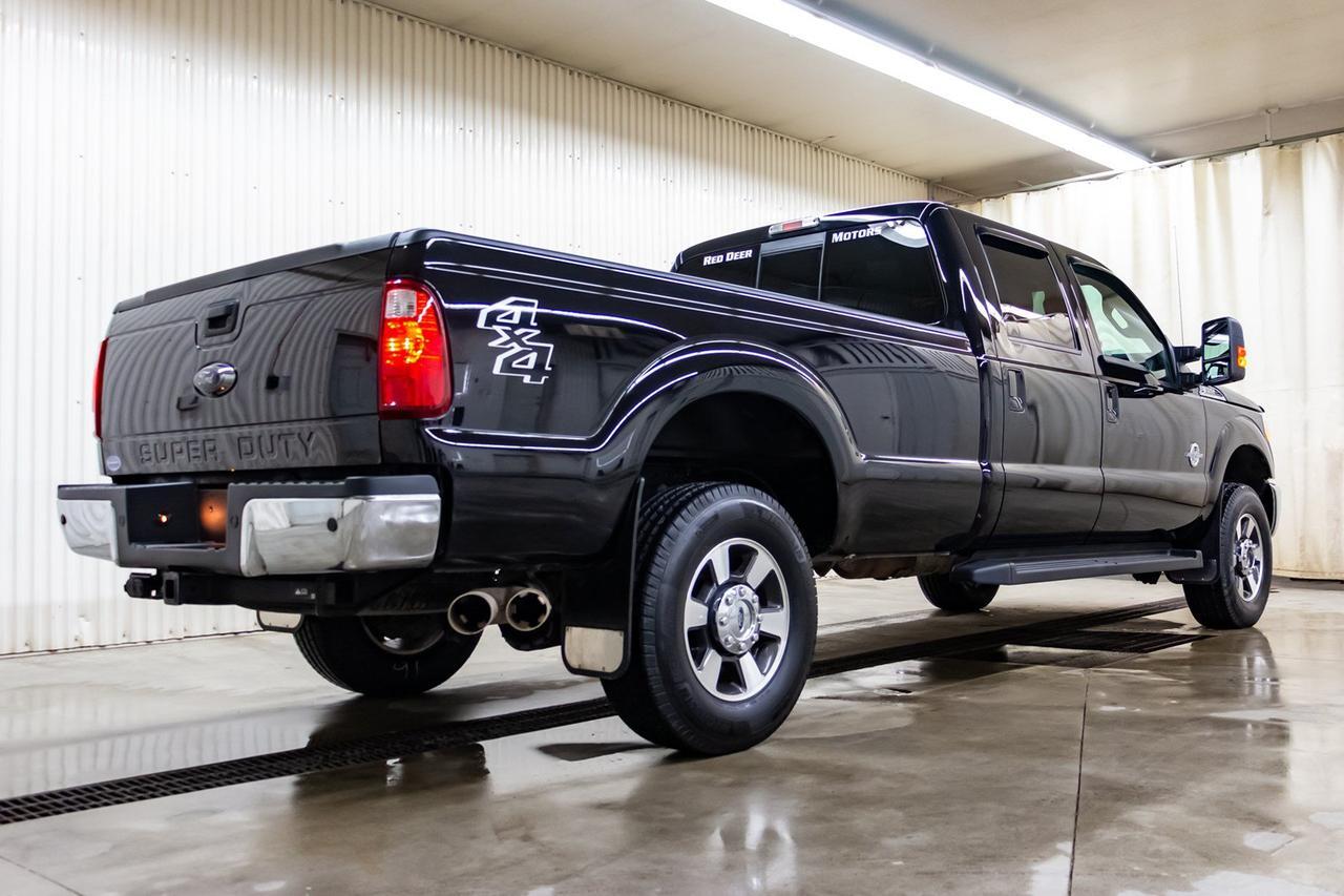 2016 Ford F-350 4x4 Crew Cab Lariat Longbox Diesel Leather Nav BCam Red Deer AB