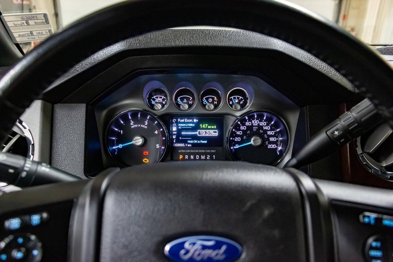 2016 Ford F-350 4x4 Crew Cab Lariat Longbox Diesel Leather Nav BCam Red Deer AB