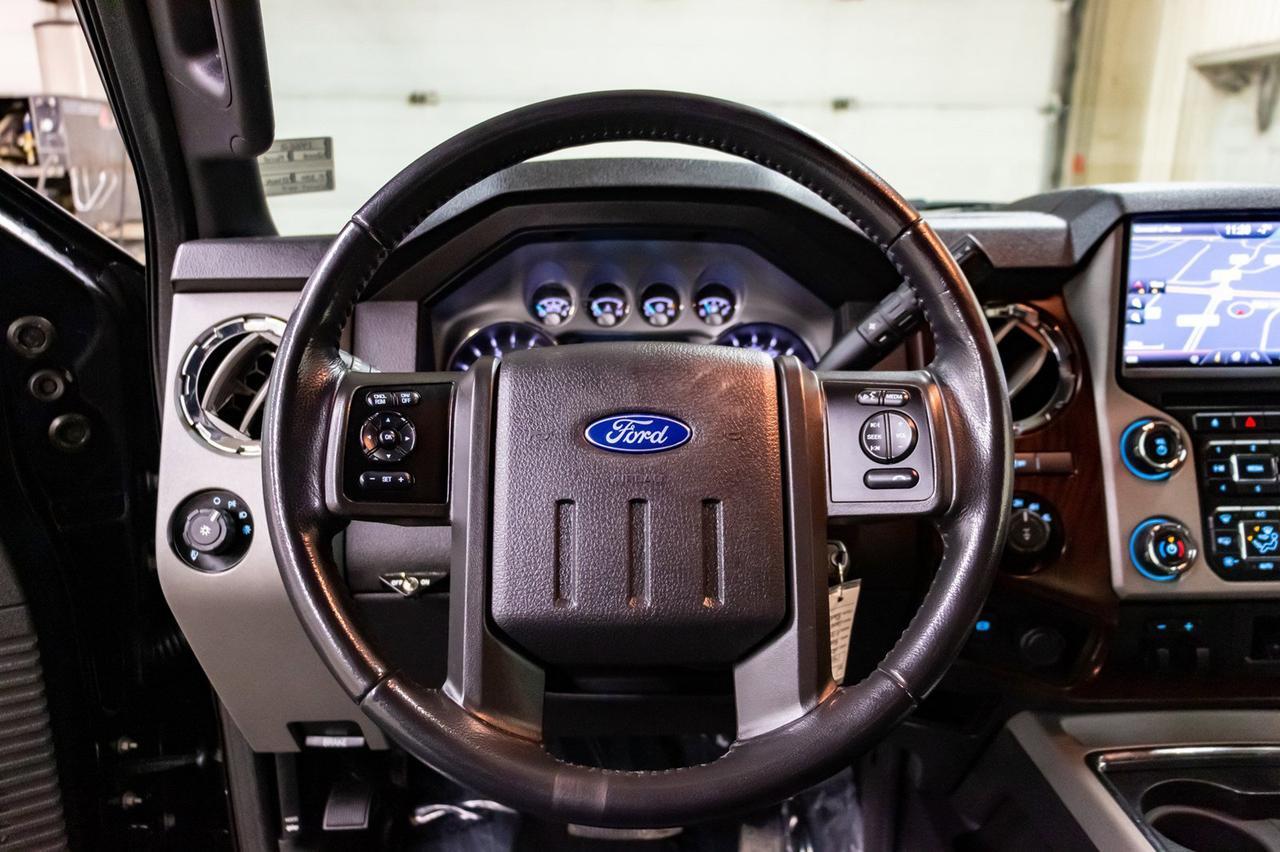 2016 Ford F-350 4x4 Crew Cab Lariat Longbox Diesel Leather Nav BCam Red Deer AB