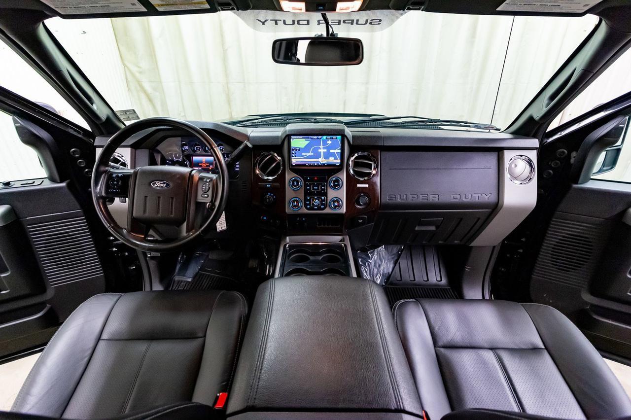 2016 Ford F-350 4x4 Crew Cab Lariat Longbox Diesel Leather Nav BCam Red Deer AB