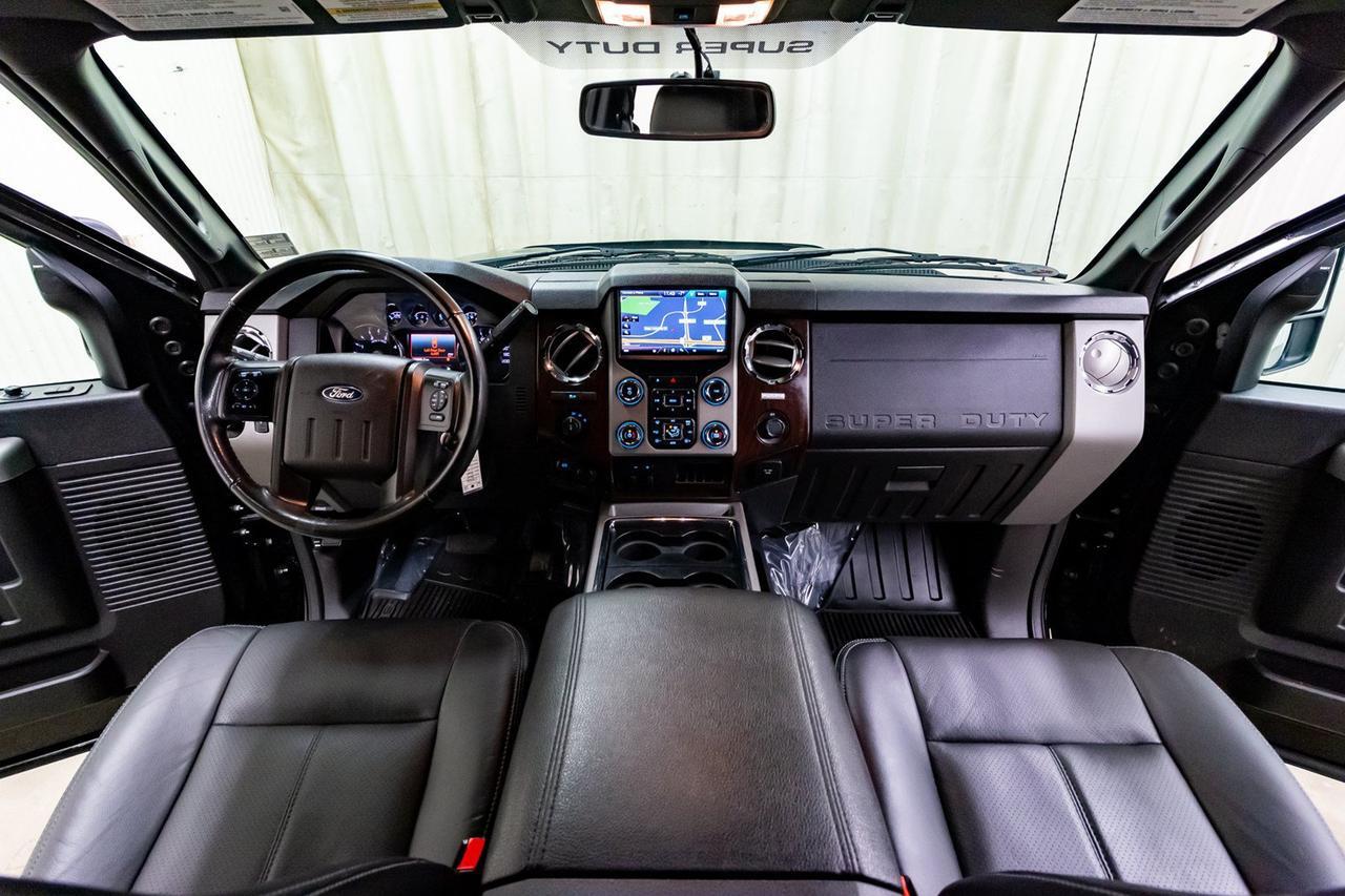 2016 Ford F-350 4x4 Crew Cab Lariat Longbox Diesel Leather Nav BCam Red Deer AB