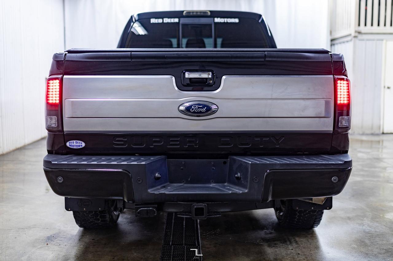 2016 Ford F-350 4x4 Crew Cab Platinum Diesel Leather Roof Nav Red Deer AB