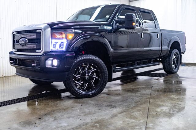 2016 Ford F-350 4x4 Crew Cab Platinum Diesel Leather Roof Nav Red Deer AB