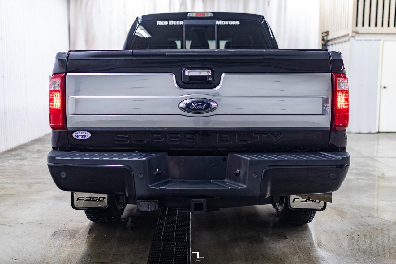 2016 Ford F-350 4x4 Crew Cab Platinum Diesel Leather Roof Nav Red Deer AB