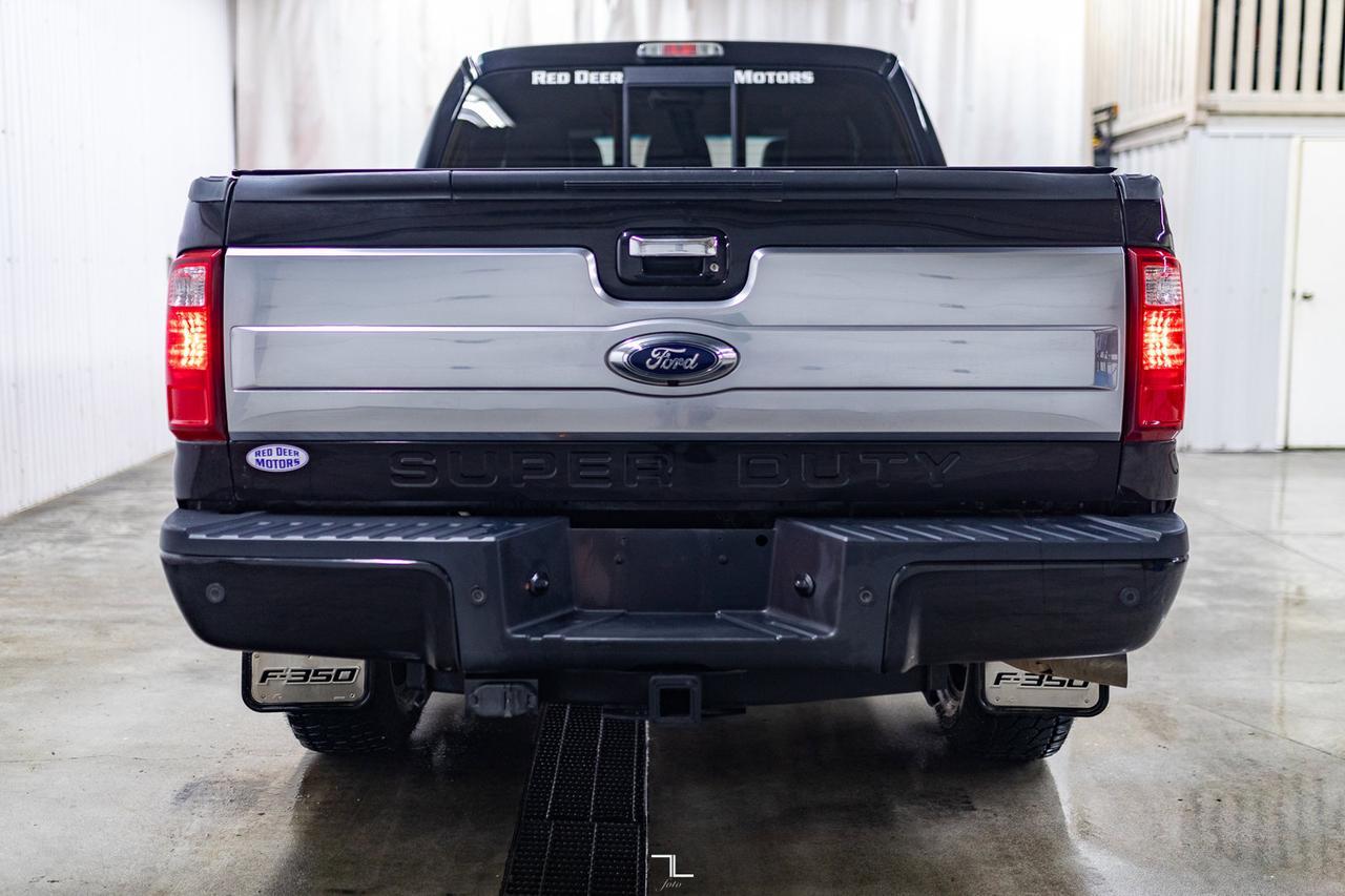 2016 Ford F-350 4x4 Crew Cab Platinum Diesel Leather Roof Nav Red Deer AB