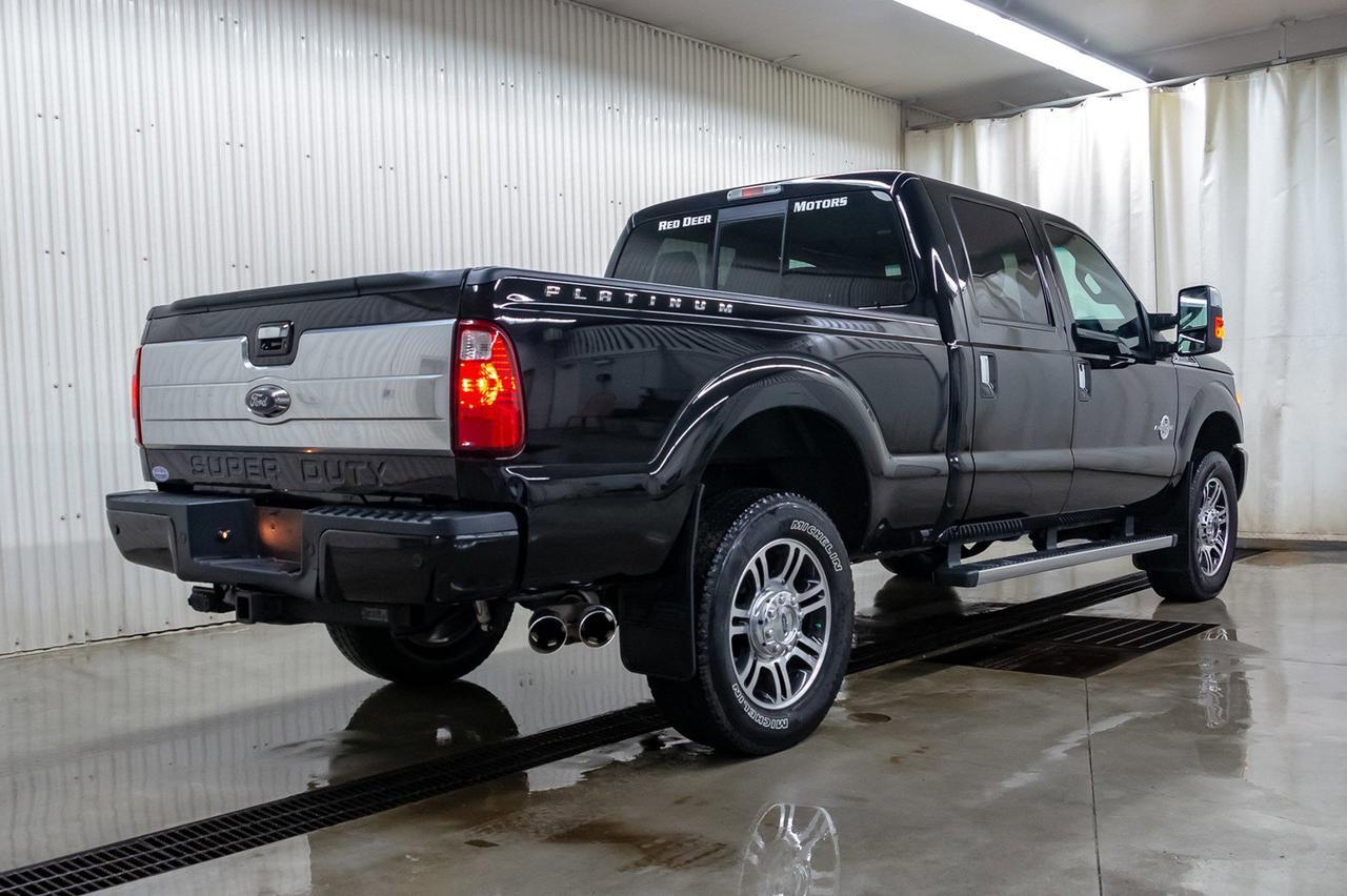 2016 Ford F-350 4x4 Crew Cab Platinum Diesel Leather Roof Nav Red Deer AB