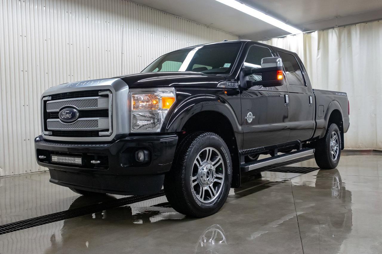 2016 Ford F-350 4x4 Crew Cab Platinum Diesel Leather Roof Nav Red Deer AB