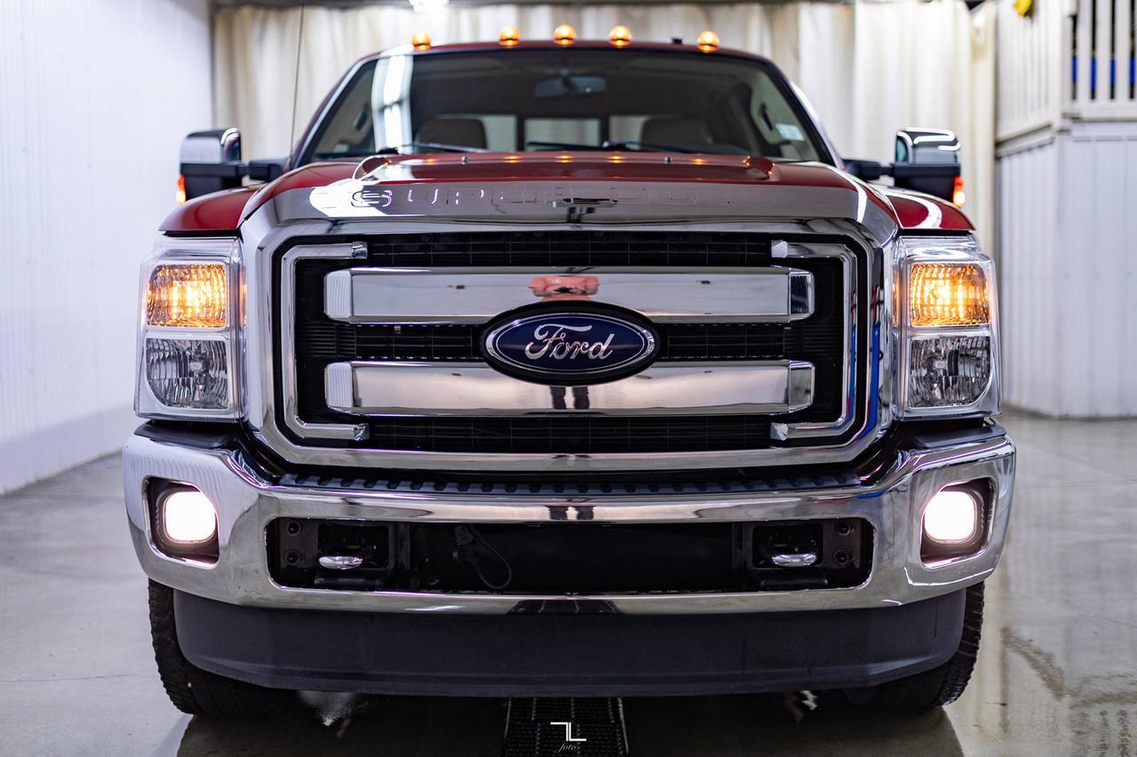 2016 Ford F-350 4x4 Super Cab Lariat Longbox Diesel Leather Nav Red Deer AB