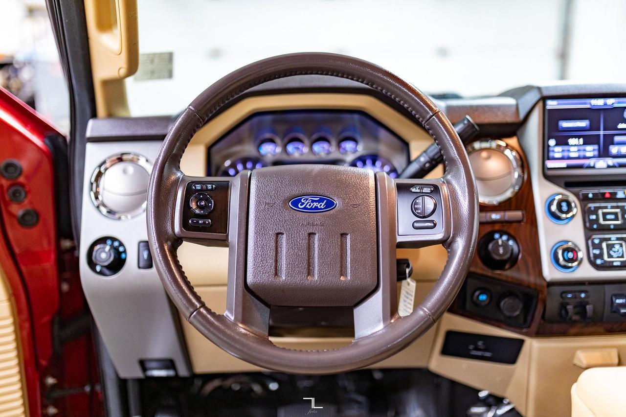 2016 Ford F-350 4x4 Super Cab Lariat Longbox Diesel Leather Nav Red Deer AB