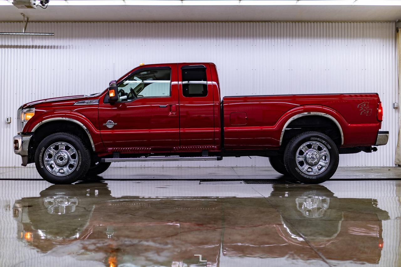 2016 Ford F-350 4x4 Super Cab Lariat Longbox Diesel Leather Nav Red Deer AB