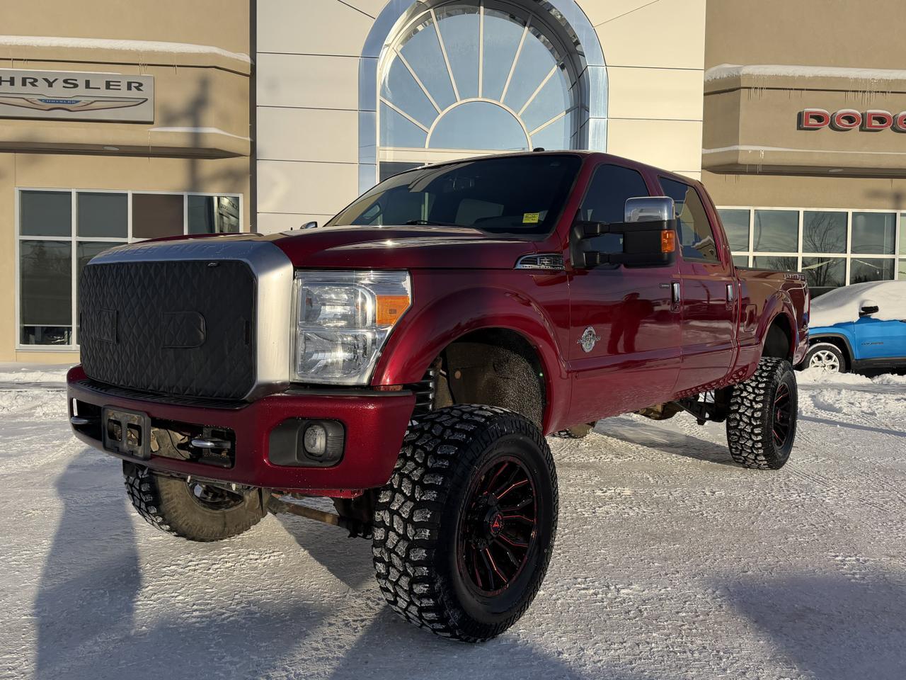2016 Ford F-350 SRW Super Duty Crew Cab 4x4 | Platinum | 6" Lift | 37" Tires | Deleted | Tuned | Fully Loaded Redwater AB