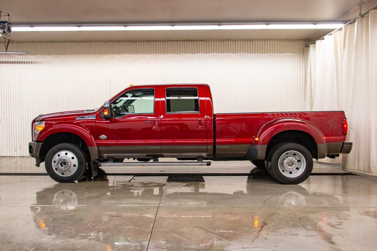 2016 Ford F-450 4x4 Crew Cab King Ranch Dually Diesel Leather Roof Nav Red Deer AB