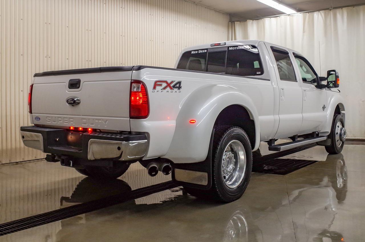 2016 Ford F-450 4x4 Crew Cab Lariat FX4 Dually Diesel Red Deer AB