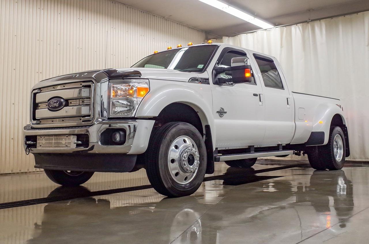 2016 Ford F-450 4x4 Crew Cab Lariat FX4 Dually Diesel Red Deer AB