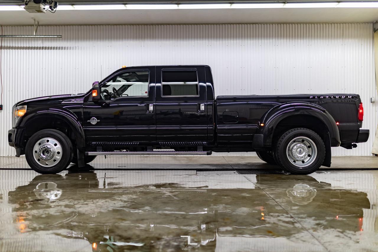 2016 Ford F-450 4x4 Crew Cab Platinum Dually Diesel Leather Roof Nav BCam Red Deer AB