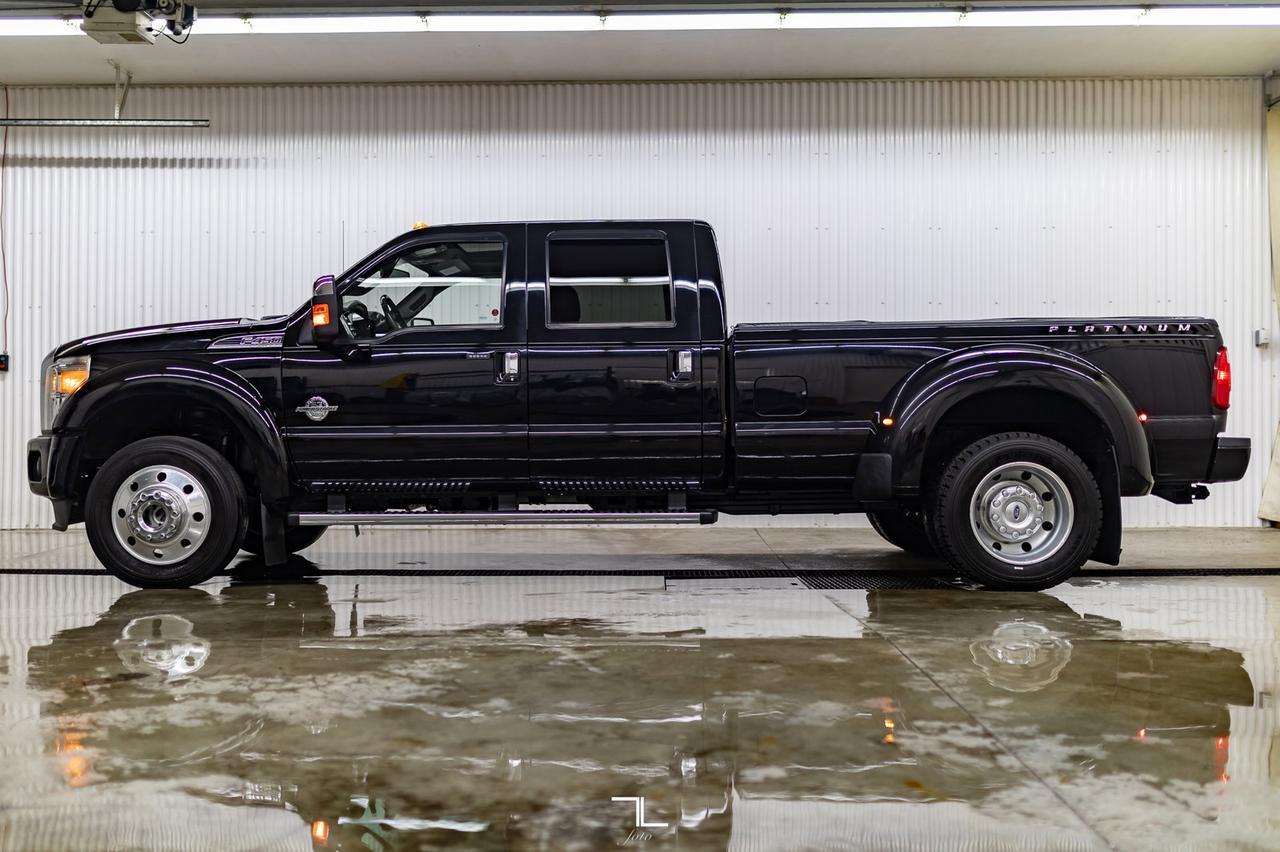 2016 Ford F-450 4x4 Crew Cab Platinum Dually Diesel Leather Roof Nav BCam Red Deer AB