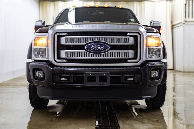 2016 Ford F-450 4x4 Crew Cab Platinum Dually Diesel Leather Roof Nav BCam Red Deer AB