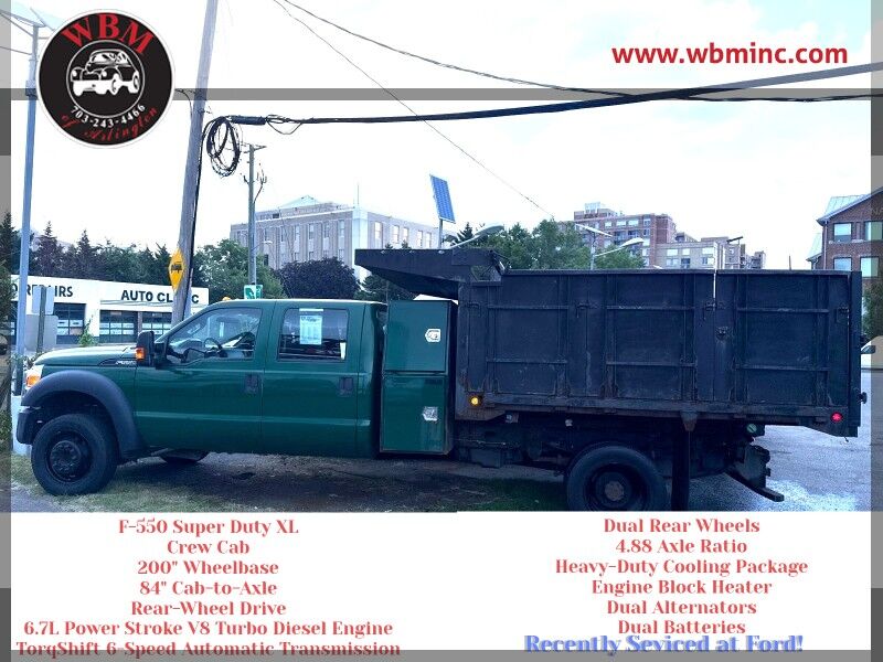 2016 Ford F-550 Chassis XL Crew Cab DRW 11-FT Steel Dump Body