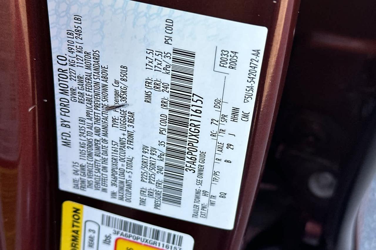 2016 Ford Fusion Energi SE Luxury Roseville CA