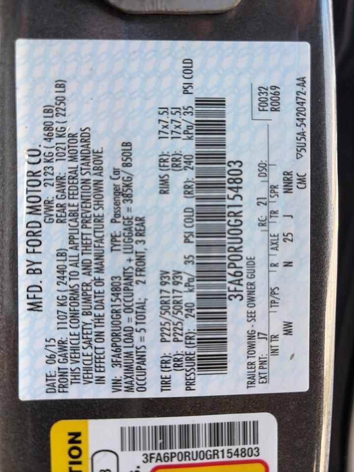 2016 Ford Fusion Hybrid Titanium Springfield VA