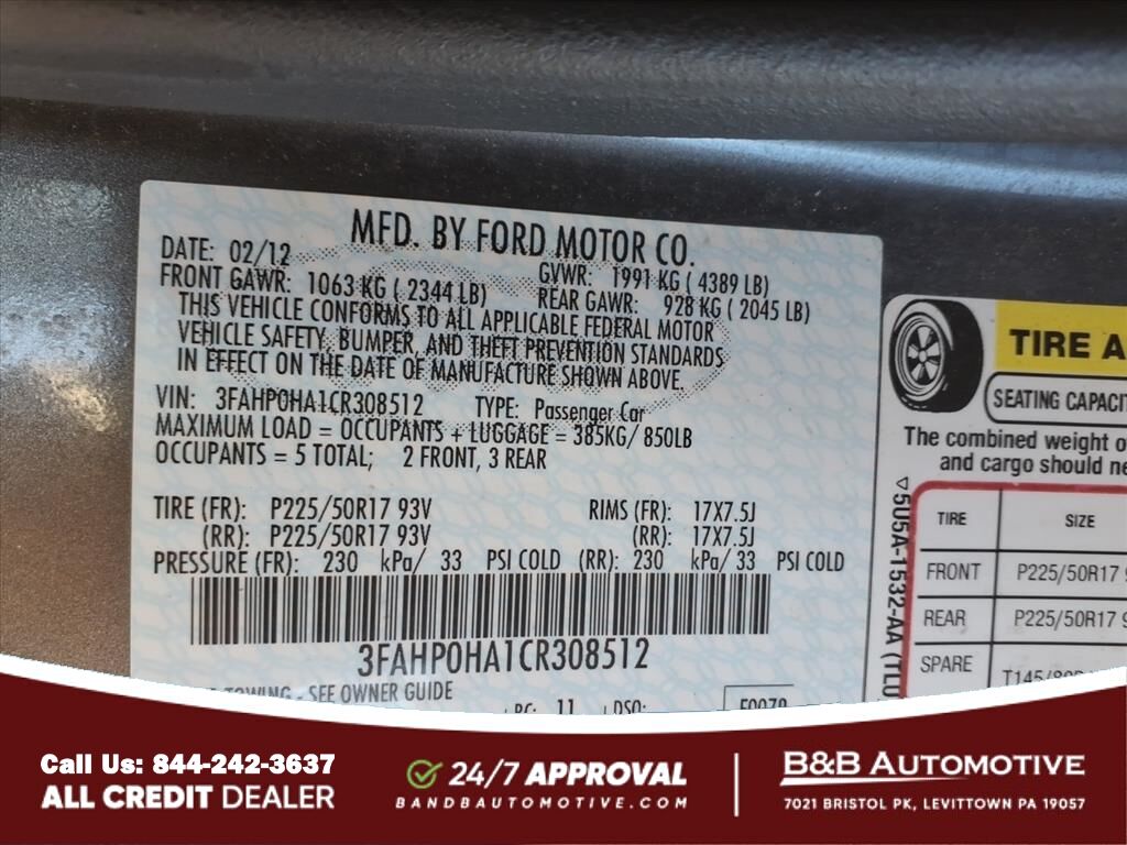 2016 Ford Fusion S Levittown PA