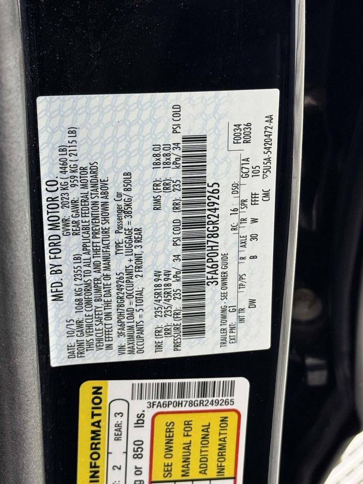 2016 Ford Fusion SE Fredericksburg VA