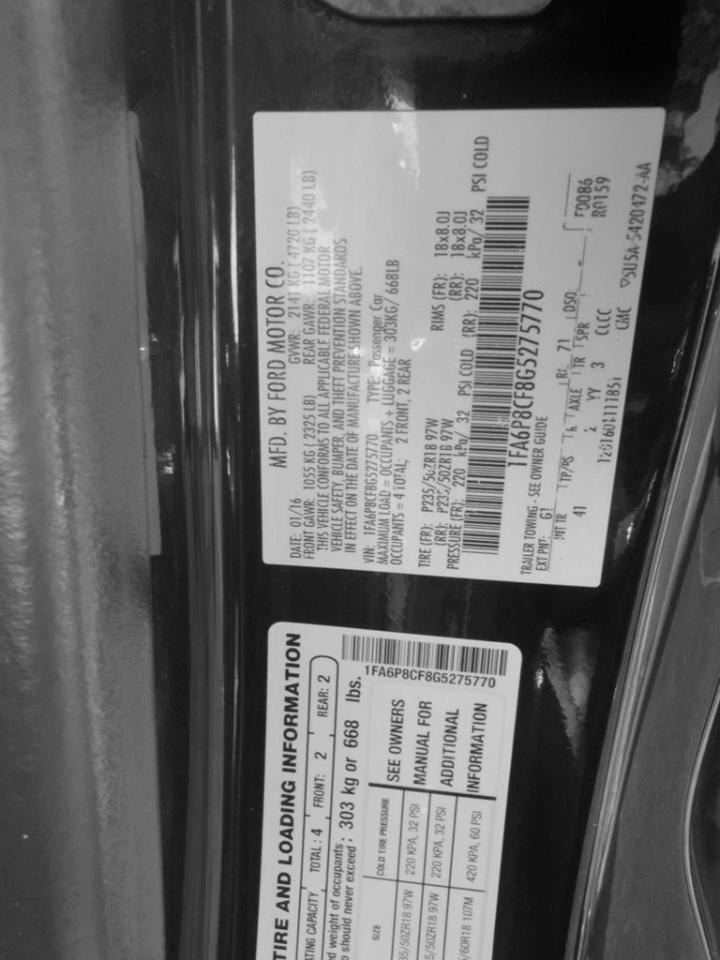 2016 Ford Mustang 2dr Fastback GT Jacksonville FL