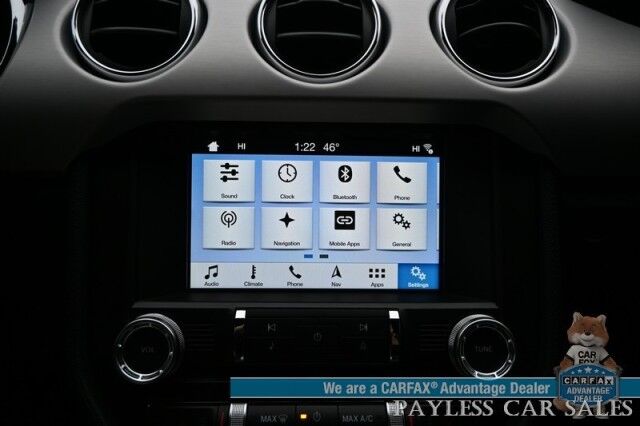 2016 Ford Mustang GT Premium / 6-Spd Manual / 5.0L V8 / Heated & Cooled Leather Seats / Navigation / Bluetooth / Back Up Camera / Shaker Audio / Rockford Fosgate Subwoofer / Keyless Entry & Start / Cruise Control / Only 20k Miles / 1-Owner Anchorage AK