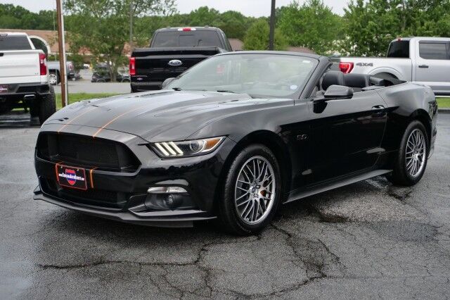 2016 Ford Mustang GT Premium Convertible / Heated & Cooled Seats / 5.0L V8! High Point NC