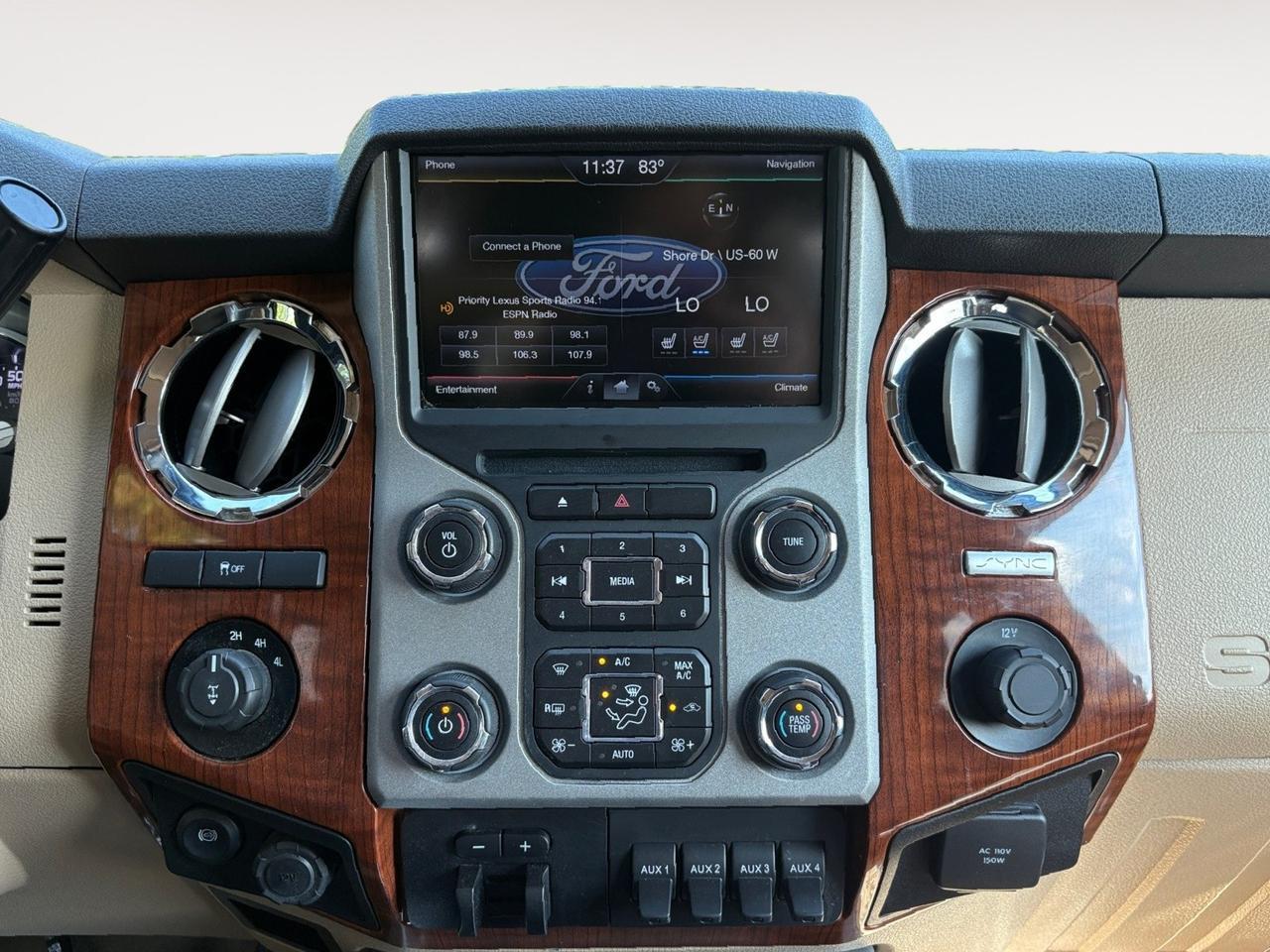 2016 Ford Super Duty F-350 SRW King Ranch, FENDER FLARES, TAILGATE STEP, RUNNING BOARDS, SUNROOF, BACKUP CAMERA, PARKING SENSORS, WIFI AVAILABLE, HEATED & VENTILATED SEATS, REMOTE START, NAVIGATION, LOW MILES, CLEAN CARFAX, BE A KING ON THE DRIVE! Virginia Beach VA