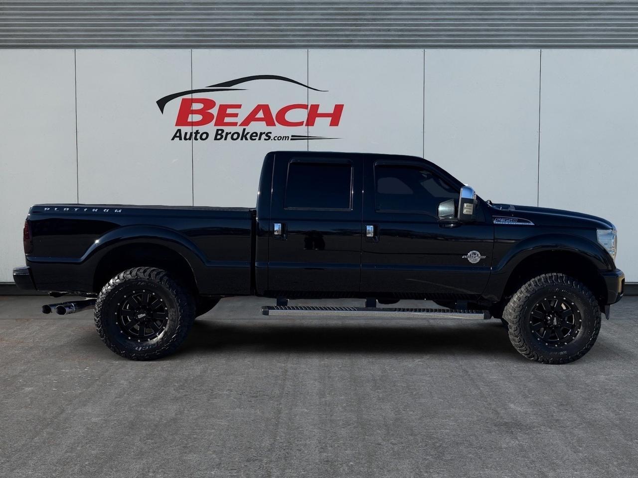 2016 Ford Super Duty F-350 SRW Platinum, HEATED AND VENTILTED SEATS, TOW HOOKS, TOW PACKAGE, UNIVERSAL GARAGE DOOR OPENER, NAVIGATION, SUNROOF, POWER SLIDING REAR WINDOW, HEATED STEERING WHEEL, BED LINER, RUNNING BOARDS, MOTO METAL WHEELS, LOW MILES, CLEAN CARFAX! Norfolk VA