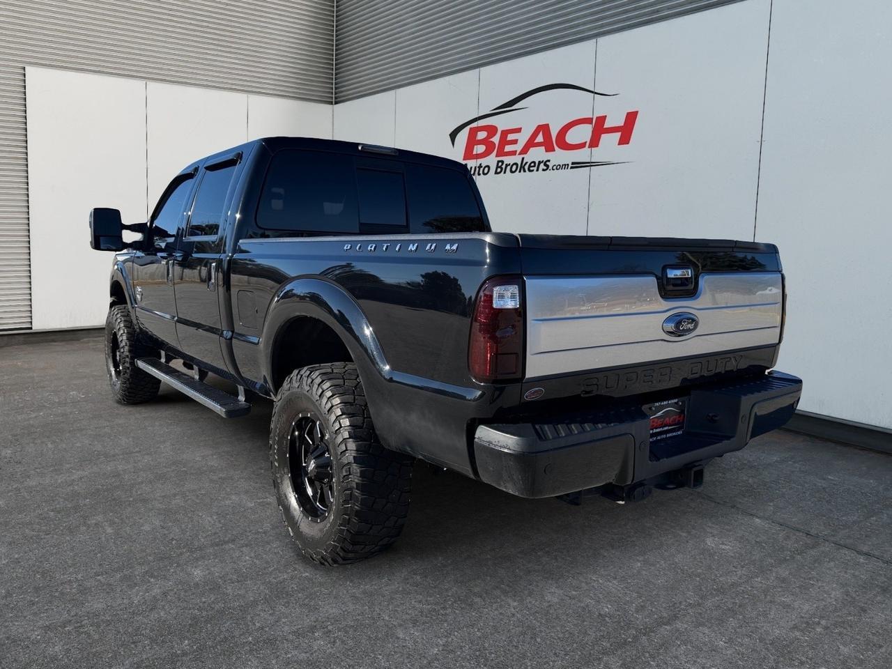 2016 Ford Super Duty F-350 SRW Platinum, HEATED AND VENTILTED SEATS, TOW HOOKS, TOW PACKAGE, UNIVERSAL GARAGE DOOR OPENER, NAVIGATION, SUNROOF, POWER SLIDING REAR WINDOW, HEATED STEERING WHEEL, BED LINER, RUNNING BOARDS, MOTO METAL WHEELS, LOW MILES, CLEAN CARFAX! Norfolk VA
