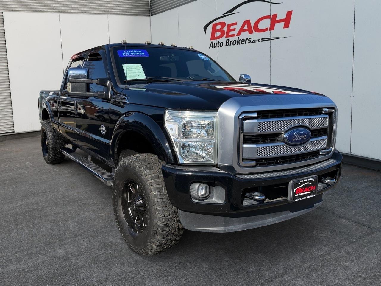 2016 Ford Super Duty F-350 SRW Platinum, HEATED AND VENTILTED SEATS, TOW HOOKS, TOW PACKAGE, UNIVERSAL GARAGE DOOR OPENER, NAVIGATION, SUNROOF, POWER SLIDING REAR WINDOW, HEATED STEERING WHEEL, BED LINER, RUNNING BOARDS, MOTO METAL WHEELS, LOW MILES, CLEAN CARFAX!