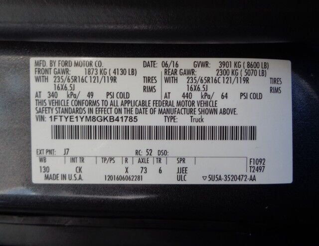 2016 Ford Transit 150 ~ Interior Shelves ~ Only 15K Miles! Rocklin CA