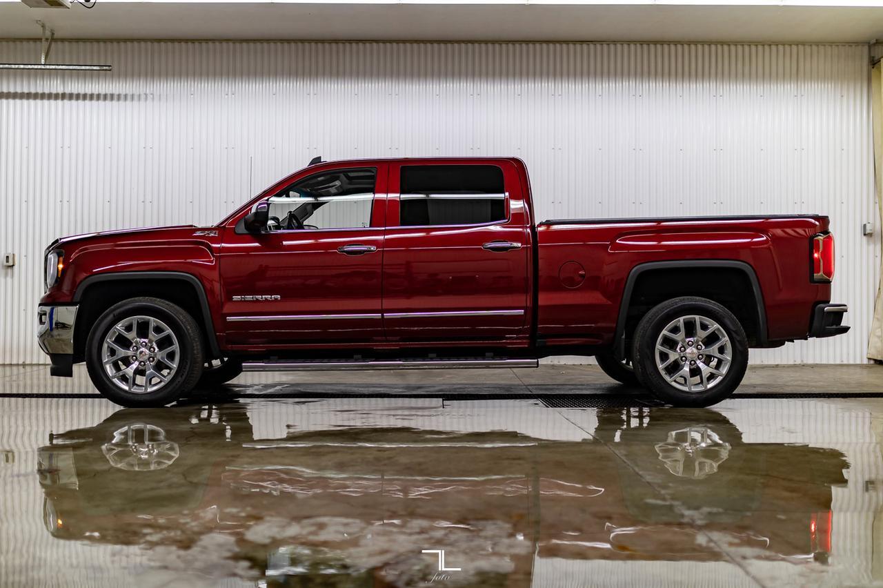 2016 GMC Sierra 1500 4x4 Crew Cab SLT Z71 Longbox Leather Roof BCam Red Deer AB